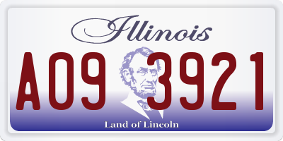 IL license plate A093921