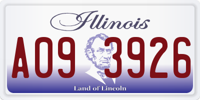 IL license plate A093926