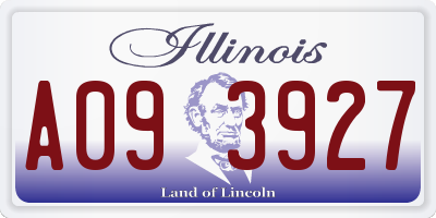 IL license plate A093927