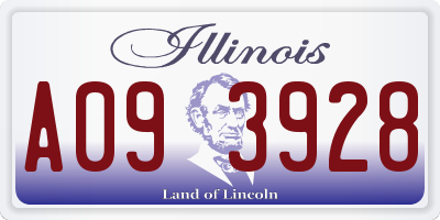 IL license plate A093928