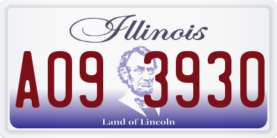 IL license plate A093930