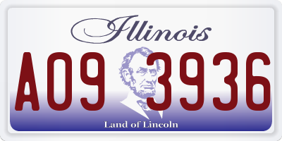 IL license plate A093936