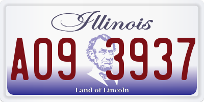 IL license plate A093937
