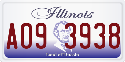 IL license plate A093938