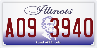IL license plate A093940