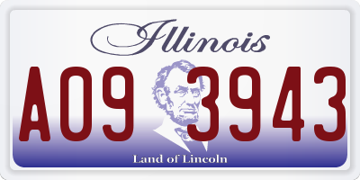 IL license plate A093943