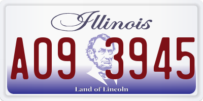 IL license plate A093945