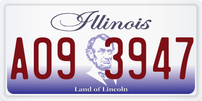IL license plate A093947
