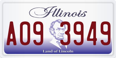 IL license plate A093949