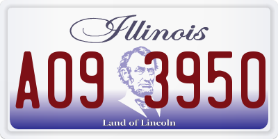 IL license plate A093950