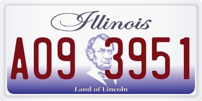IL license plate A093951