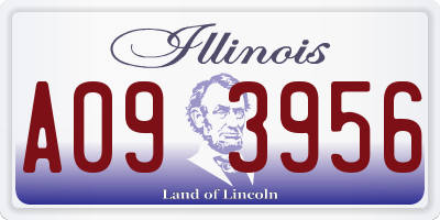 IL license plate A093956