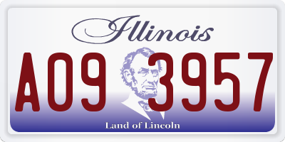 IL license plate A093957
