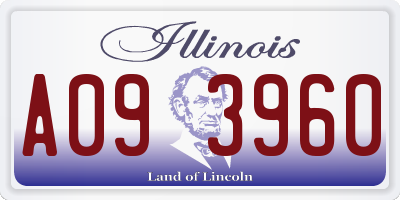 IL license plate A093960