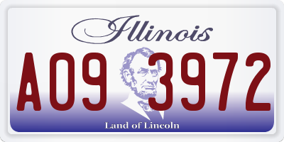 IL license plate A093972