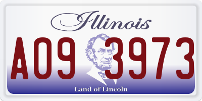 IL license plate A093973