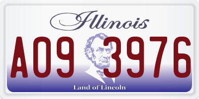 IL license plate A093976