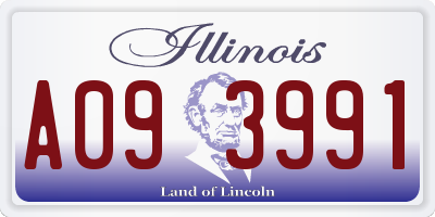 IL license plate A093991
