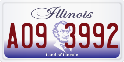 IL license plate A093992