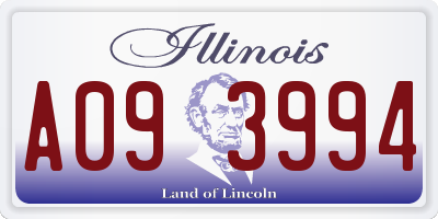 IL license plate A093994