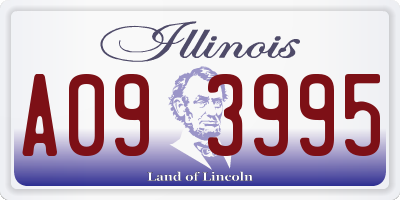 IL license plate A093995