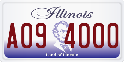 IL license plate A094000