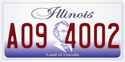IL license plate A094002