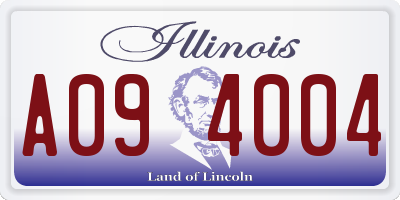 IL license plate A094004