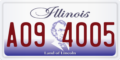 IL license plate A094005