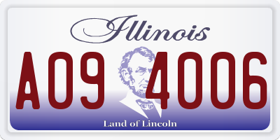 IL license plate A094006