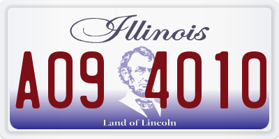IL license plate A094010