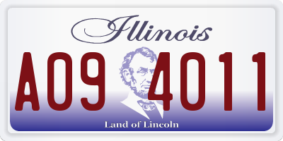 IL license plate A094011