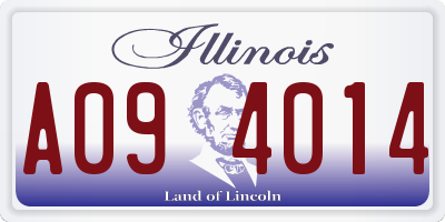 IL license plate A094014