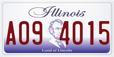 IL license plate A094015