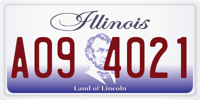 IL license plate A094021