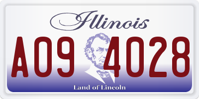 IL license plate A094028