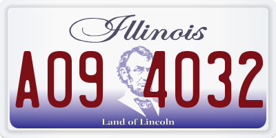 IL license plate A094032