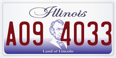IL license plate A094033