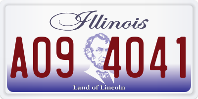 IL license plate A094041