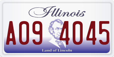 IL license plate A094045