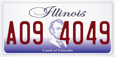 IL license plate A094049