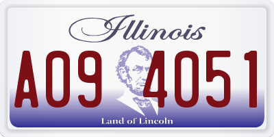 IL license plate A094051