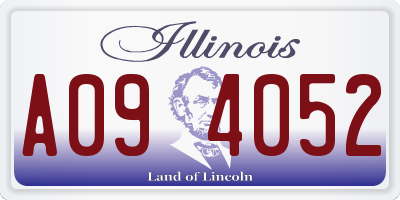 IL license plate A094052