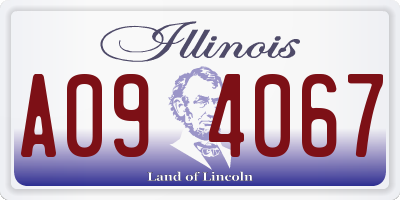 IL license plate A094067