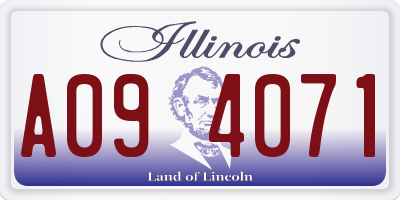 IL license plate A094071