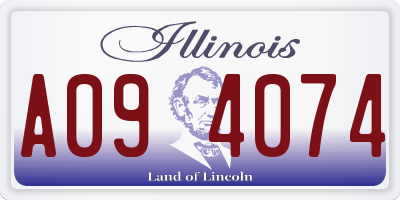 IL license plate A094074