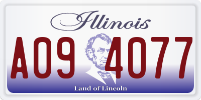 IL license plate A094077