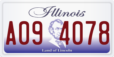 IL license plate A094078