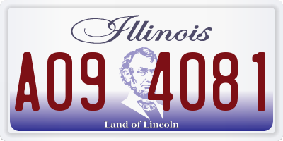 IL license plate A094081