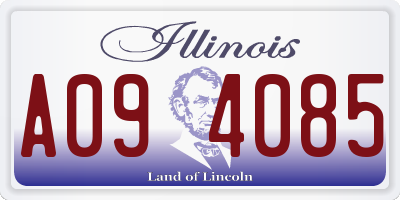 IL license plate A094085